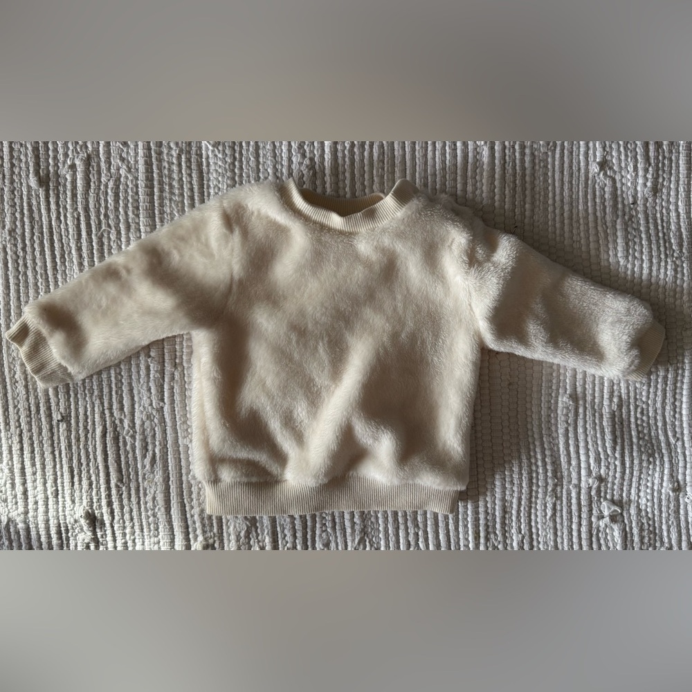 Gymboree Cream Fuzzy Sweater
